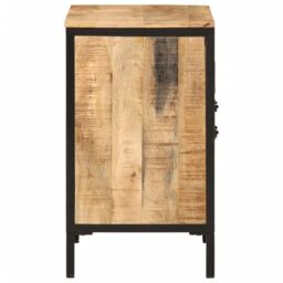 Berkfield Home Bathroom Sink Cabinet 55x35x60 cm Solid Wood Mango & Iron in Brown - Size: 55 x 35 x 60 cm - thumbnail 4