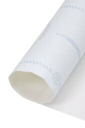 Living and Home Ocean-Themed Wallpaper with Ship Wheels Anchors, ‘Happy Journey' Print in White - thumbnail 2