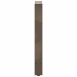 Berkfield Home Coffee Table Legs Natural Steel 2 pcs 50x(72-73) cm Steel in Grey - thumbnail 6