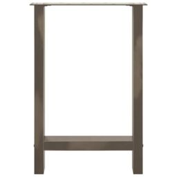 Berkfield Home Coffee Table Legs Natural Steel 2 pcs 50x(72-73) cm Steel in Grey - thumbnail 5
