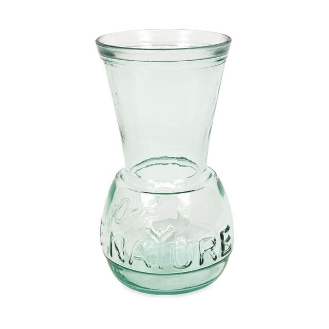 Verano Spanish Ceramics Glass Kitchen Dining Room Home Décor I Love Nature Vase - 22cm (H) in Clear - image 1