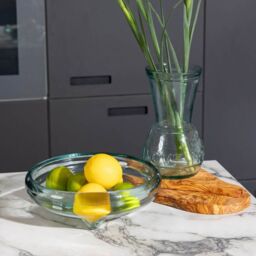 Verano Spanish Ceramics Glass Kitchen Dining Room Home Décor I Love Nature Vase - 22cm (H) in Clear - thumbnail 6