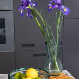 Verano Spanish Ceramics Glass Kitchen Dining Room Home Décor I Love Nature Vase - 22cm (H) in Clear - thumbnail 5