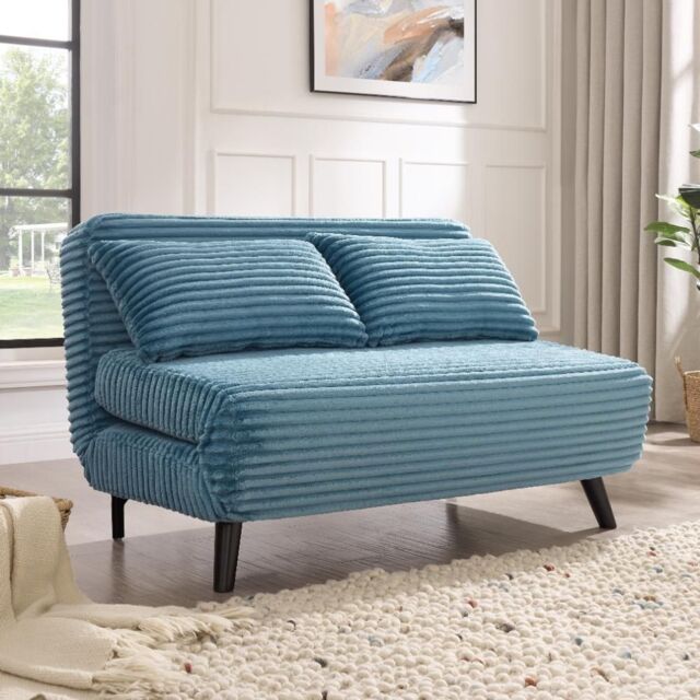 Home Detail Kellar Sofa Bed in Blue - Size: 2 Seater - image 1