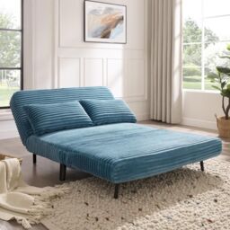 Home Detail Kellar Sofa Bed in Blue - Size: 2 Seater - thumbnail 2
