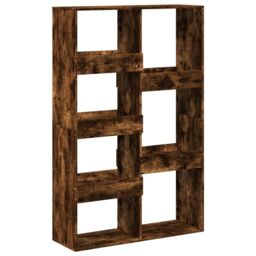 Berkfield Home Room Divider Smoked Oak100x33x155.5 cm Engineered Wood in Brown - Size: 100x33x155.5 cm - thumbnail 2