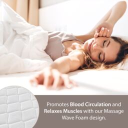 Limoge Cloud Medium Pillow Top Pocket Sprung Mattress in White - Size: Single - thumbnail 8