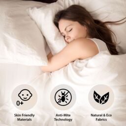 Limoge Cloud Medium Pillow Top Pocket Sprung Mattress in White - Size: Single - thumbnail 7