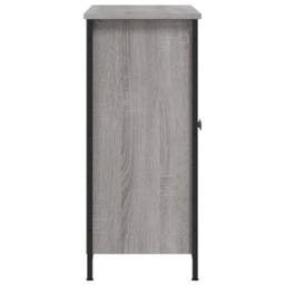 Berkfield Home Sideboard Grey Sonoma 100x33x75 cm Engineered Wood - Size: 100 x 33 x 75 cm - thumbnail 7