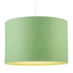 Happy Homewares Designer Frosted Lime Green Textured Linen Fabric Circular Lamp Shade - Size: 12 inches - thumbnail 2