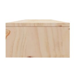 Berkfield Home Monitor Stand 100x24x13 cm Solid Wood Pine in Brown - Size: 100 x 24 x 13 cm - thumbnail 6