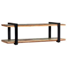 Berkfield Home TV Cabinet 130x40x40 cm Solid Reclaimed Wood - Size: 130 x 40 x 40 cm - thumbnail 2