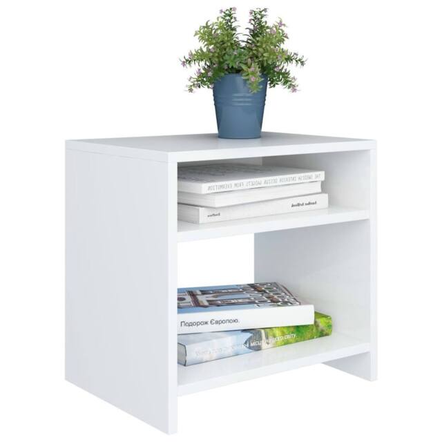 Berkfield Home Elegant Bedside Cabinets 2 pcs White 40x30x40 cm Engineered Wood - Size: 40 x 30 x 40 cm - image 1