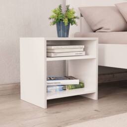 Berkfield Home Elegant Bedside Cabinets 2 pcs White 40x30x40 cm Engineered Wood - Size: 40 x 30 x 40 cm - thumbnail 3