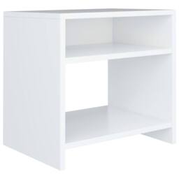 Berkfield Home Elegant Bedside Cabinets 2 pcs White 40x30x40 cm Engineered Wood - Size: 40 x 30 x 40 cm - thumbnail 4