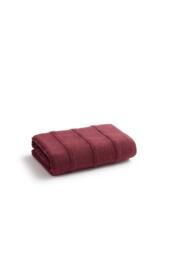 CHRISTY 'Highgate' Ribbed Turkish Cotton Textured Towels in Maroon - Size: Bath Sheet - thumbnail 2