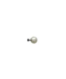 New Edge Blinds 28mm Fixed Length Metal Eyelet Curtain Pole Set - Empire Finial in Silver - Size: 50 cm - thumbnail 2