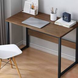 Kelvenix Computer Desk Laptop Pc Study Table Home Office Desk in Brown - thumbnail 3