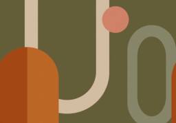 Superfresco Easy Oval Geo Pop Khaki Print To Order 3m x 2.8m Mural in Brown - thumbnail 2