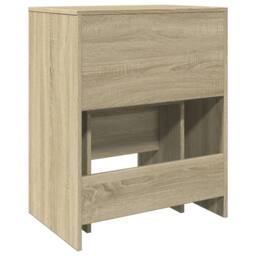 Berkfield Home Beautiful Dressing Table & Stool Sonoma Oak 60x40x113.5 cm in Light Oak - thumbnail 7
