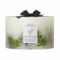 French Connection Eucalyptus Scented Candle Botanical Pillar Candle 1.5kg