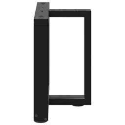 Berkfield Home Coffee Table Legs T-Shaped¬†2 pcs Black 50x25x(42-43) cm Steel - thumbnail 5
