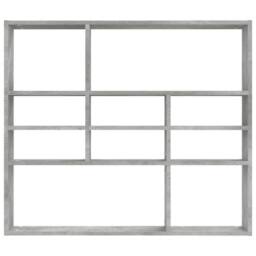 Berkfield Home Wall Shelf Concrete Grey 90x16x78 cm Engineered Wood - Size: 90 x 16 x 78 cm - thumbnail 4