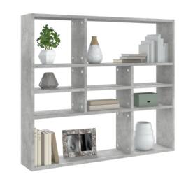 Berkfield Home Wall Shelf Concrete Grey 90x16x78 cm Engineered Wood - Size: 90 x 16 x 78 cm - thumbnail 3