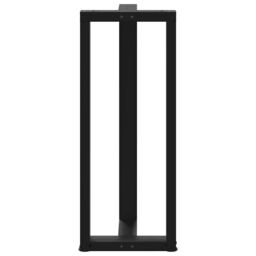 Berkfield Home Bar Table Legs T-Shaped¬†2 pcs Black 50x35x(100-101) cm Steel - thumbnail 6