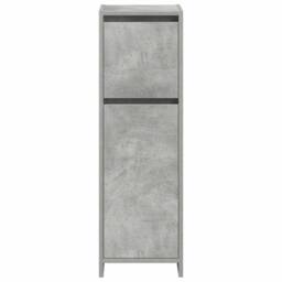 Berkfield Home 3 Piece Bathroom Furniture Set Concrete Grey Engineered Wood - thumbnail 5