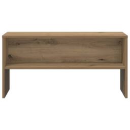 Berkfield Home TV Cabinet Artisan Oak 80x40x40 cm Engineered Wood in Brown - Size: 80 x 40 x 40 cm - thumbnail 4
