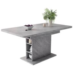 BTM Extendable Dining Table Storage Rectangular Kitchen Table Space Saving in Grey - thumbnail 5