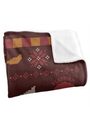 Warner Brothers Harry Potter & The Deathly Hallows Icon Pattern Blanket 152 x 127 cm in White - thumbnail 3