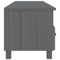 Berkfield Home TV Cabinet HAMAR Dark Grey 158x40x40 cm Solid Wood Pine - Size: 158 x 40 x 40 cm - thumbnail 4