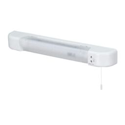 First Choice Lighting Set of 2 White - Chrome Bathroom Shaver Lights - thumbnail 2