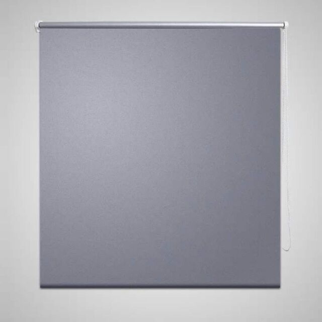 Berkfield Home Roller Blind Blackout 80 x 175 cm Grey - image 1