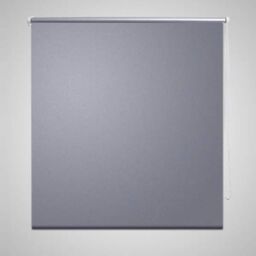 Berkfield Home Roller Blind Blackout 80 x 175 cm Grey - thumbnail 1