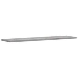 Berkfield Home Durable Wall Shelves 4 pcs Grey Sonoma 80x20x1.5 cm Engineered Wood - thumbnail 1