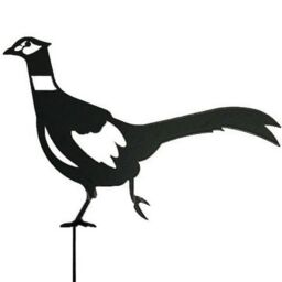 Poppyforge Pheasant - Steel - W41.9 x H33 cm - Bare Metal/Ready to Rust in Black - thumbnail 2
