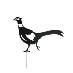 Poppyforge Pheasant - Steel - W41.9 x H33 cm - Bare Metal/Ready to Rust in Black - thumbnail 1