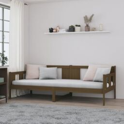 Berkfield Home Day Bed Honey Brown Solid Wood Pine 90x190 cm - thumbnail 1
