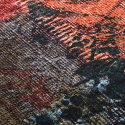 Berkfield Home Rug Washable Patchwork 160x230 cm Multicolour Anti Slip - Size: 100 cm diameter - thumbnail 4
