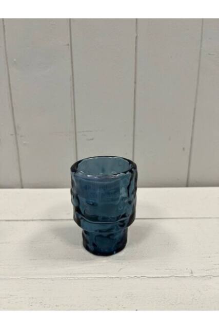 KDMD Large Blue Textured Candle Holder - image 1