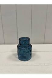 KDMD Large Blue Textured Candle Holder - thumbnail 2