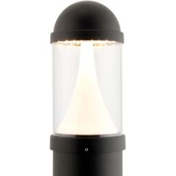 Loops Outdoor Bollard Post Light - 20W CCT LED Module - Textured Black Finish - thumbnail 3