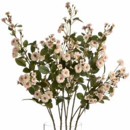 Lemon Pavilion Furniture and Decor Wild Meadow Rose Artificial Flower - L15 x W15 x H74 cm - Cream - thumbnail 4