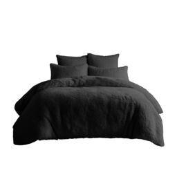 Snug City Teddy Bear Fleece Soft Cosy Duvet Cover + Pillow Case Set in Black - Size: Super King - thumbnail 2