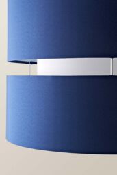 ValueLights Sophia Tier Large 35cm Drum Easy Fit Ceiling Pendant Light Lamp Shade in Navy - Size: 14 inches - thumbnail 4