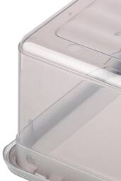Keeeper Set of 3 Storage Boxes 11 Litre with Lid & Air Control System in Clear - thumbnail 5