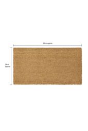 JVL Granite Rubber Tray Base Coir Doormat 40x70cm in Brown - Size: 40 cm x 70 cm - thumbnail 5